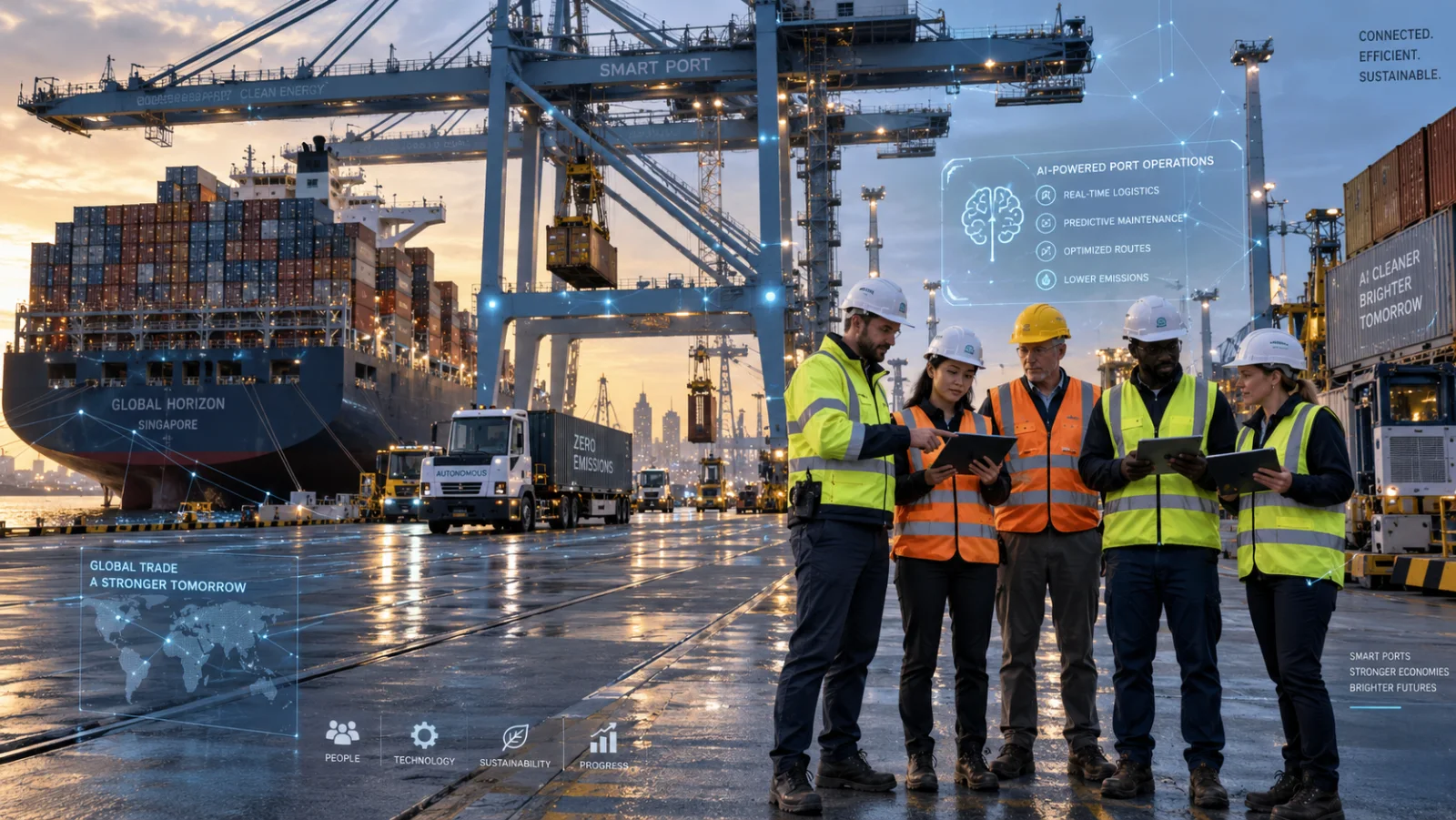 A connected port operation using modern technology